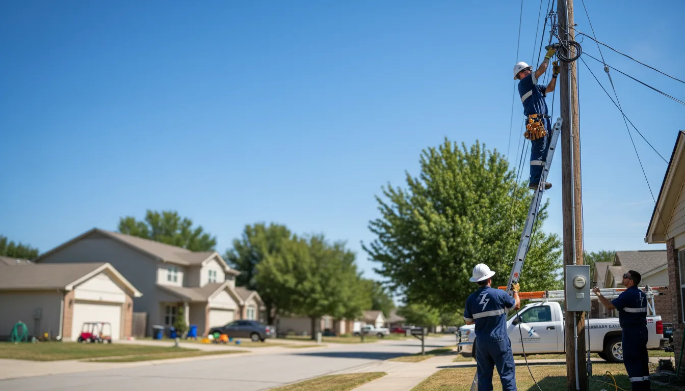 Residential electrician providing installation services in Dresden, KS